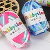 Bolso de Muñeca Tejido a Mano con Hilo Grueso, Cesta de Hombro, Bolso de Ganchillo Hecho a Mano DIY, Bolso Creativo Tejido a Mano