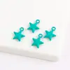 Pendente Estrela de Cinco Pontas Colorido Fresco e Fofo Liga Metálica Acessórios para Montagem de Brincos Broche Corrente de Celular