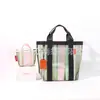 Design cultural e criativo taiwanês: bolsa de malha listrada colorida, porta-moedas mini e bolsa para guardar chaveiro