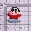 Desenho Animado Estéreo Dançante Shin-Chan Imitação Resina Acessórios para Joias DIY Patch Decorativo de Cola de Creme de PVC para Capa de Celular