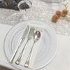 175 Juegos de Vajilla de Exportación Platos Desechables para Cena, Platos con Borde Dorado, Copas de Vino, Cubiertos, Tenedores y Cucharas Ps Platos Duros con Recortes de Fruta