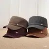 Gorra de equitación retro de moda estilo coreano y japonés para mujer, nuevo producto de otoño e invierno, simple y versátil, gorra plana artística tipo 'newsboy'
