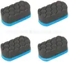 Esponja de cera U.S. CG com padrão hexagonal Esponja para polimento de pneus Algodão de cera Instrumento Bloco de esponja para polimento de plástico