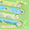 Regla Pequeña Nueva Original Articulada Papelería Japonesa para Estudiantes de Primaria Regla de 15cm Parche Descompresor Regla Giratoria