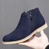 Botas Martin de talla grande, nuevas y transfronterizas, zapatos casuales de moda para hombre, zapatos de piel de vaca y polar, botas cortas para hombre, para parejas