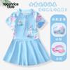 Traje de baño infantil 2024 Nuevo Elsa Princesa Secado Rápido Niñas Elsa Una Pieza Más Pantalones de Seguridad Traje de Baño Traje de Baño