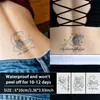 Pegatinas de Tatuaje de Jugo Herbal de Elfo Ángel Transfronterizas, Impermeables y de Larga Duración, para Brazos y Clavículas de Mujer, Lindas y Únicas, Frescas y Simples