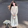 Conjunto de Dos Piezas Estilo Universitario para Chicas Primavera y Otoño 2026: Sudadera de Manga Larga con Diseño de Bloques de Color y Pantalones Casuales a Cuadros para Niños Mayores