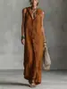 Estación Independiente Comercio Exterior Verano Europeo y Americano AliExpress Transfronterizo Nuevo Estilo Abotonado Sin Mangas Con Capucha Vestido Largo Ropa de Mujer