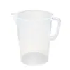 Taza medidora de plástico con escala, Vaso de cocina de PP engrosado resistente a altas temperaturas, Taza medidora redonda de laboratorio para hornear