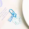 Pendente Criativo Colorido Transparente Ursinho Estrela DIY Chaveiro Fofo Acessórios para Bolsa Feminina Case de Fone de Ouvido Charme