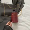Bolsa mini redonda tipo balde com espelho a laser, versão coreana 2026, bolsa de mão moderna, bolsa de ombro e transversal para mulheres no outono
