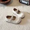 Zapatos de Piel para Niña, Nuevos Modelos de Primavera y Otoño, Zapatos Plateados de Princesa, Zapatillas de Ballet para Niños, Zapatos Planos Suaves para Niña Pequeña, Mocasines para Bebé