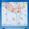 2026 Calcomanías de Pared Flor de Amatista Autoadhesivas Calcomanías de Pared Papel Tapiz para Sala de Estar Dormitorio Pegatinas Decorativas