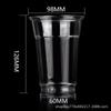 Vaso PET de 98 calibres para té de leche, con tapa, vaso de plástico para té de limón, diseño personalizable, vaso para café, vaso desechable para llevar, vaso para fruta