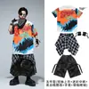 Roupas da moda infantil para street dance, trajes de dança hip-hop para meninos e meninas, fantasias de performance de bateria hip-hop infantis, estilosos
