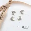 Accesorios de Arte para Uñas de Corona Retro de Lujo Versátil Pequeño Estilo Chanel Aliento de Bebé Colgante de Mariposa Aleación para Uñas Diamante Adorno