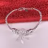 Pulsera de Abalorios de Plata 990 Estilo Coreano para Mujer Pulsera de Plata con Diseño de Nicho Estilo Sencillo Regalo para Novia