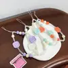 Nuevo Lanyard para Teléfono Color Dopamina Bloque de Color Acrílico con Cuentas Lindo Lanyard Anti-pérdida Encanto para Funda de Teléfono