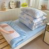 Temporada de Regreso a Clases|Juego de Cama de Tres Piezas para Estudiante de Algodón Lavado Clase a, Ropa de Cama Escolar y Juego de Sábana Ajustable, Juego de 3 Piezas