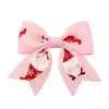Accesorios Personalizados para el Cabello de Niñas de Navidad Transfronterizos Tela Estampada Reno Accesorios para Fiesta de Princesa Pasador Pasador 4791