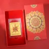 Pegatina de Teléfono de Oro Puro 999, un Amuleto de Buena Suerte para Aprobar Exámenes y Cambiar la Suerte, un Recuerdo para Promociones de Transmisiones en Vivo, Venta al por Mayor