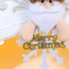 Decoraciones Pequeñas Colgantes de Árbol de Navidad Nuevas Transfronterizas Colgante de Navidad para Personas Mayores Muñeco de Nieve Reno Decoración de Ventana Adornos Colgantes