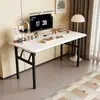 Mesa de Computador Dobrável Mesa de Desktop Quarto Escritório Doméstico Estudo Pequeno Apartamento Mesa Mesa de Estudo Retangular Simples Mesa de Jantar