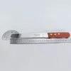 Cortador de pan de acero inoxidable con mango de madera transfronterizo, cuchillo para rebanar tostadas de diente grueso, cuchillo dentado, cuchillo para pasteles de repostería de diente fino en stock