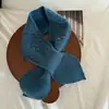 Cachecol para Bebê Estilo Coreano Recém-Nascido Outono e Inverno Exterior Quente Cor Sólida Simples Fácil de Combinar Estilo Estrangeiro Cachecol Cruzado Infantil
