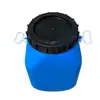 Barril de Fermentación de Enzimas Sellado de Boca Grande Engrosado de 30L con Tapa Barril de Goma Barril de Plástico Nuevo Barril Químico Barril de Recubrimiento