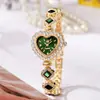 Moda Nuevo Estilo Reloj Coreano para Mujer Estudiante Fiesta Nicho Amor Temperamento Correa de Acero Explosiones Transfronterizas