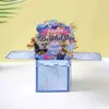 Novo FELIZ ANIVERSÁRIO Explosões Transfronteiriças Caixa Estéreo 3D de Aniversário Caixa Criativa Feita à Mão Cartão de Mensagem de Cortesia