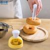 Molde para donas americanas plástico molde hueco para pan redondo molde para presionar masa de pastel herramientas de horneado de cocina DIY