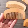 Peine de madera de durazno, peine antiestático de madera maciza, peine para cabello largo, peine para el hogar, portátil y conveniente para llevar