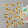 Pegatinas para Uñas con Relieve Floral Fresco Transfronterizas 3D Impermeables Flor Silvestre Girasol Pegatinas para Uñas DIY Modelo Sl