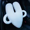 Almohada de Coche con Forma de Corazón Cojín Multiusos para Coche Almohada de Coche de Felpa Almohada Cervical Cojín para Cintura Asiento Almohada para Dormir Infantil