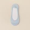 Meias Respiráveis de Malha Grande Cor Sólida Reforçada Meias Invisíveis para Mulheres Silicone Antiderrapante Boca Rasa Meias de Barco Meias Finas Femininas