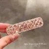 Pinzas para el cabello de pedrería brillante de lujo estilo coreano Dongdaemun Primavera 2026 para mujer, Colección de accesorios para el cabello de la frente