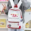 Mochila Estrella Bolso Escolar Sencillo Mochila Ligera Versátil de Bloques de Color para Estudiantes de Secundaria Modelo Nuevo para Niñas Mochila Grande de Capacidad para Mujeres