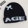 Gorro de punto de lana dulce estilo coreano para mujer, nuevo gorro de punto para senderismo al aire libre de otoño e invierno, sombrero para clima frío que adelgaza la cara