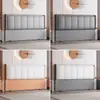 Nuevo Modelo 2025 Cabecero con Tapicería Suave, Respaldo Moderno Simple de Madera Maciza de Pie, Cabecero de Cuero Resistente a Arañazos de Gato Se Vende por Separado
