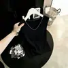 2026 Verão Novo Camiseta Regata de Seda Gelo Decote V Sem Mangas Cor Sólida Malha Camisa para Mulheres