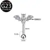 F136 Titânio Morcego Aranha Lua Coração Zircônia Material G23 Piercings para Sobrancelha Brincos Joias Piercing Atacado