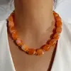 Yongge Joias Estilo Fresco Europeu e Americano Pulseira de Contas Cilíndricas de Acrílico Cor Macaron Contas Quadradas Acessórios de Mão Atacado