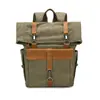 Bolsa de Lona Lavada para Exteriores, Viaje Casual, Retro, Conveniente y Versátil, Mochila de Moda para Viajes de Negocios, Bolsa para Computadora al por Mayor