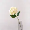 Flor artificial única de hortensia mariposa con estampado de seda degradado, estilo wabi-sabi, decoración de suelo para casa de huéspedes y escenografía de sala de exposiciones