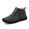 Nuevas botas de nieve de gran tamaño transfronterizas para hombre, zapatos de algodón gruesos y cálidos para exteriores con cremallera y forro de felpa, botas de algodón de invierno para hombre para comercio exterior