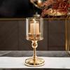 Candelabro de lujo de estilo nórdico, adorno romántico para cenas a la luz de las velas, candelabro para mesa de comedor, decoración de bodas