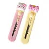 Cuchillo de utilidad de gatito lindo para abrir paquetes, cuchillo de manualidades de estudiante mágico para cortar papel y desempaquetar paquetes, mini cuchillo compacto